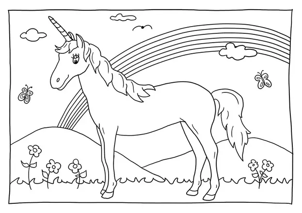 Einhorn als kreative Vorlage