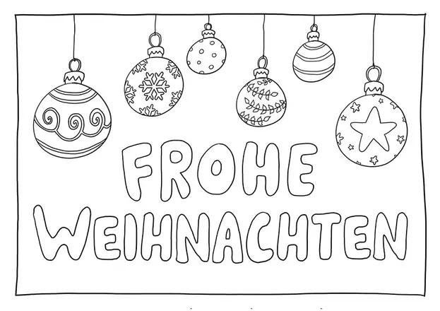 Frohe Weihnachten als kreative Vorlage