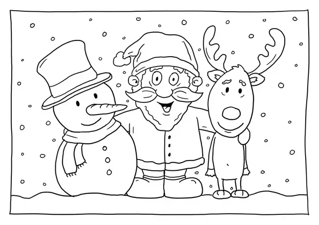 Weihnachtsfreunde als kreative Vorlage