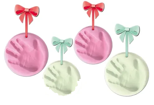 Farbige Handabdrücke mit Infant Art
