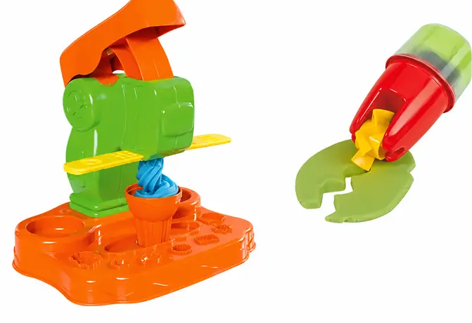 Kinder Soft Knete mit Ausstechformen, Modellierwerkzeug und bunten Figuren
